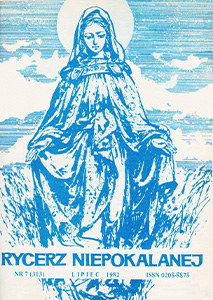 Rycerz Niepokalanej - Lipiec 7 (313) 1982