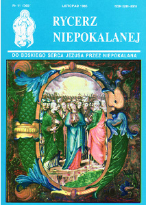 Rycerz Niepokalanej - Listopad 11 (365) 1986