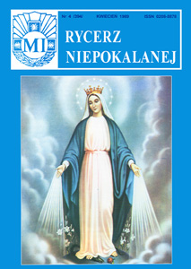 Rycerz Niepokalanej - Kwiecień 4 (394) 1989