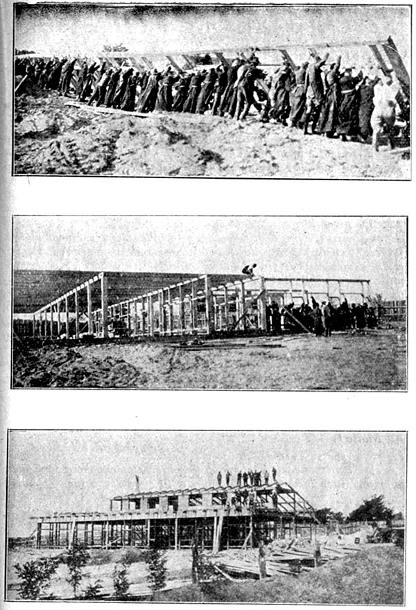 Niepokalanów, budowa Małego Seminarium Misyjnego, 1930