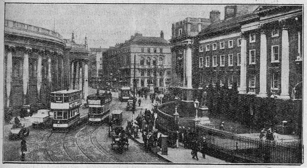 ulice Dublina, piętrowe tramwaje