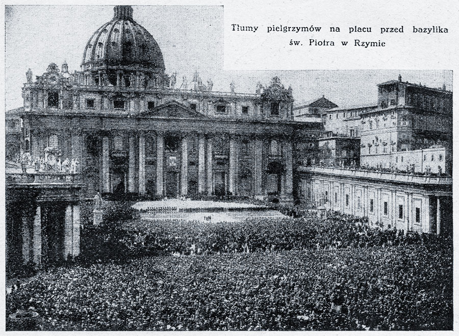 plac św. Piotra podczas kanonizacji