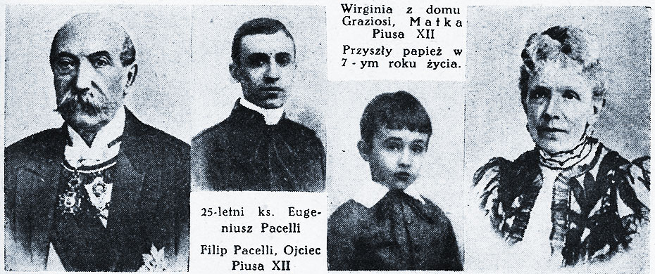 Eugeniusz Pacelli i jego rodzice