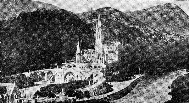 Rycerz Niepokalanej 2/1946, grafiki do artykułu: Trzeba ich zaprowadzić do Lourdes, s. 28