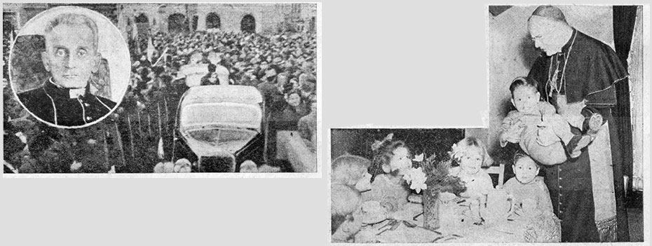 Rycerz Niepokalanej 5/1946, grafiki do artykułu: Pamiętne sceny z Watykanu, s. 115