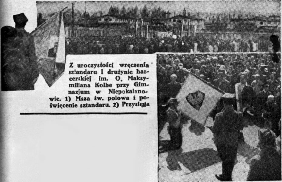 Rycerz Niepokalanej 6/1946, grafika do artykułu: Co słychać w Niepokalanowie, s. 153