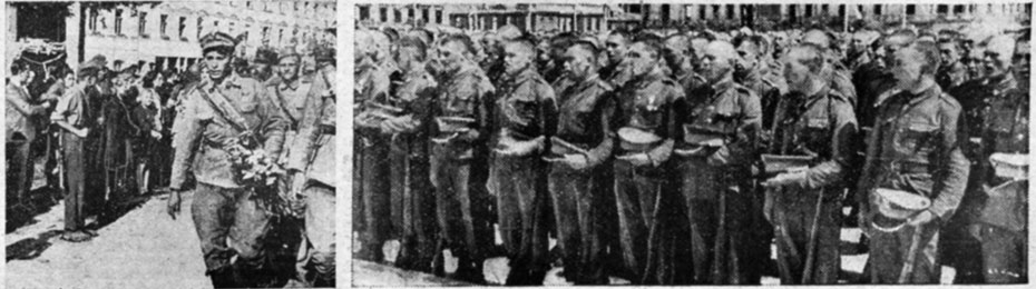 Rycerz Niepokalanej 7/1946, grafiki do artykułu: Żołnierz polski wierzy, s. 171