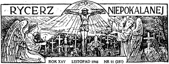 Rycerz Niepokalanej 11/1946, grafika do artykułu: , s. 285