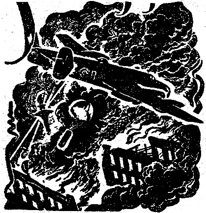 Rycerz Niepokalanej 8/1948, grafika tytułowa do artykułu: Przygoda czarnego Franka, s. 204