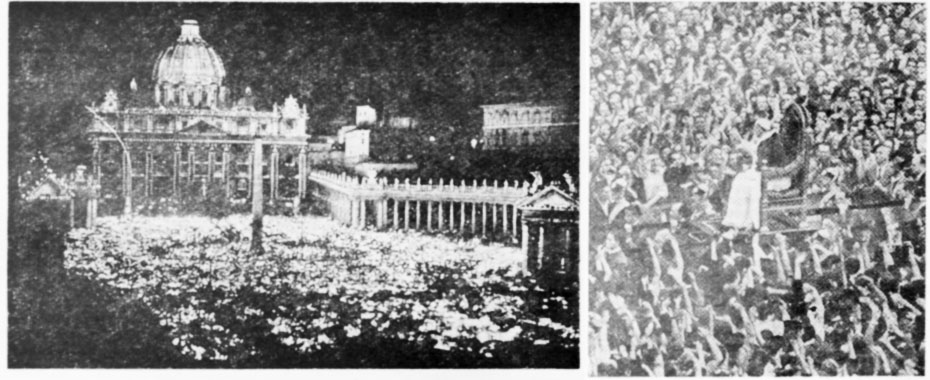 Rycerz Niepokalanej 11/1948, zdjęcia do artykułu: Ojciec Święty do młodzieży świata, s. 284