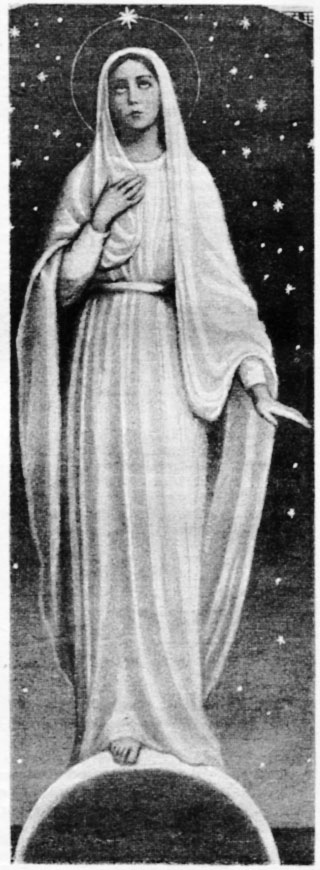 Rycerz Niepokalanej 11/1948, grafika do artykułu: Modlitwa do Maryi-Matki, s. 316