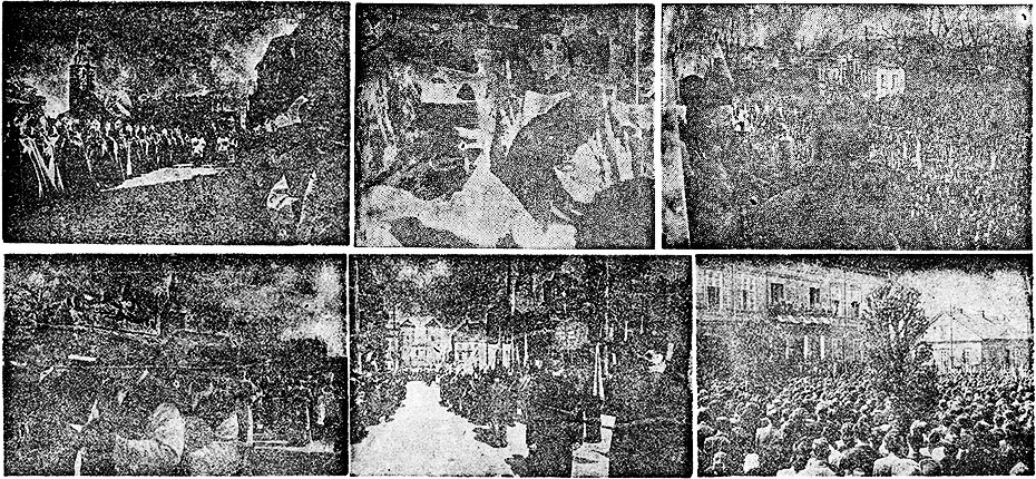 Rycerz Niepokalanej 4/1949, zdjęcia do artykułu: Uroczystości w grodzie Lecha, s. 176-177