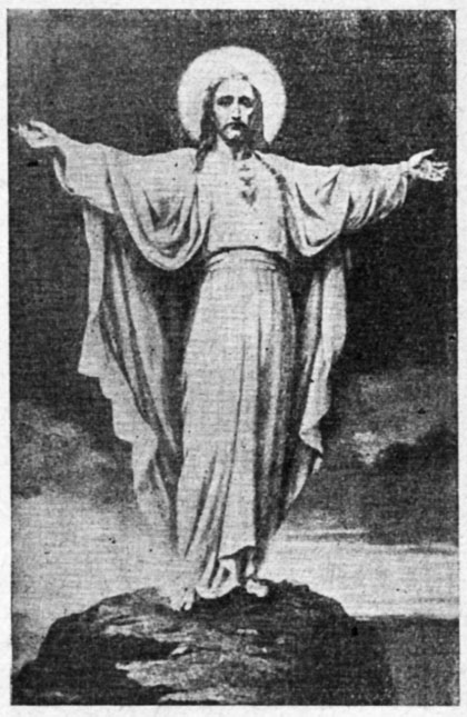 Rycerz Niepokalanej 6/1950, grafika do artykułu: Przez Niepokalaną do Serca Jezusa, s. 145