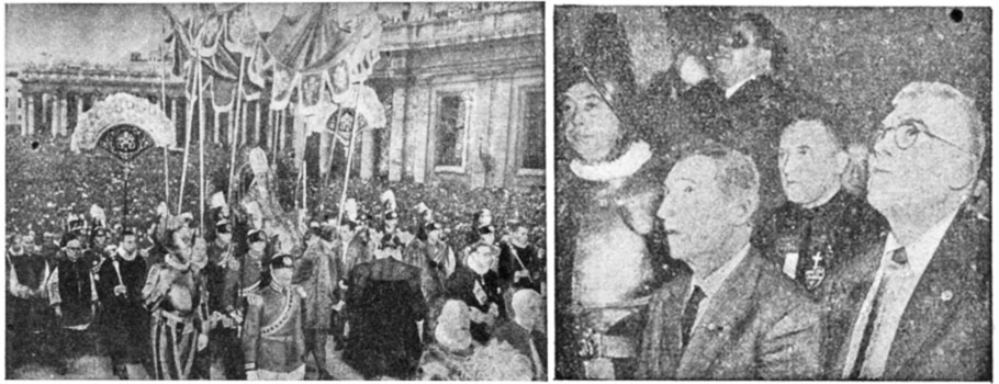 Rycerz Niepokalanej 8/1950, zdjęcia do artykułu: Kanonizacja Marii Goretti, s. 227-228