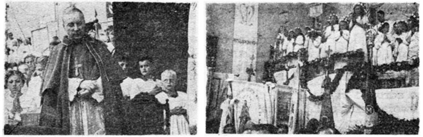 Rycerz Niepokalanej 8/1951, zdjęcia do artykułu: Podarunek Arcypasterza, s. 230-231