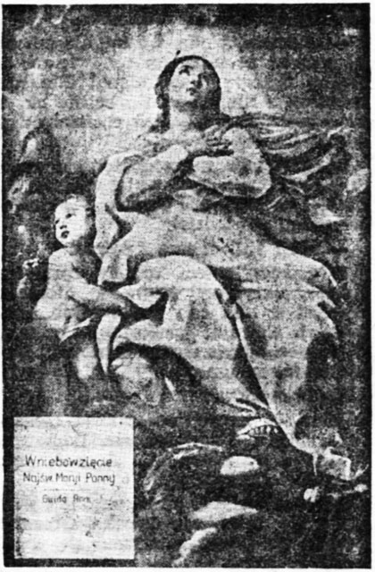 Rycerz Niepokalanej 8/1951, grafika do artykułu: Nowa Msza o Wniebowzięciu, s. 242